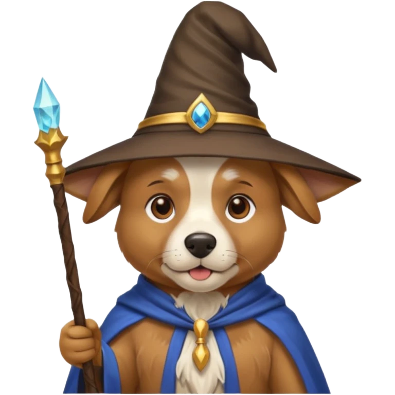 Dog wizard emoji
