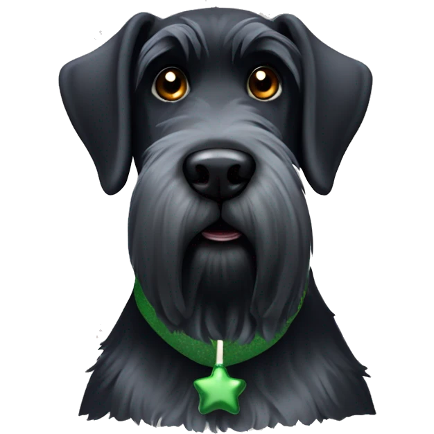Christmas giant schnauzer  emoji