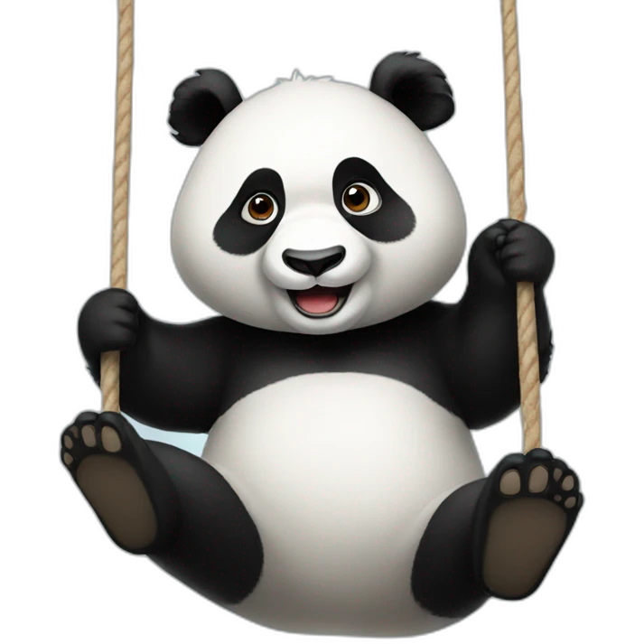 A panda that swings emoji