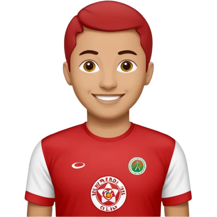 Create a emoji for a widad athletic club fan real t chirt emoji