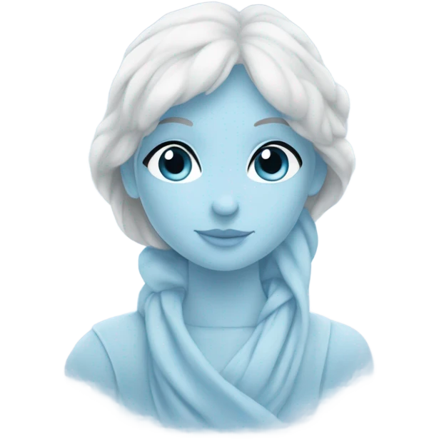 innocent and pretty blue emoji