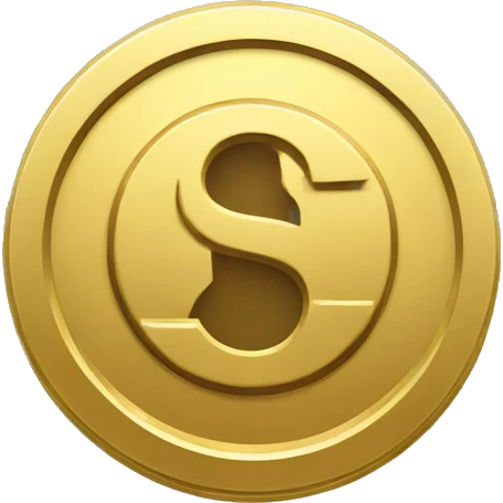 golden coin with dollar symbol emoji