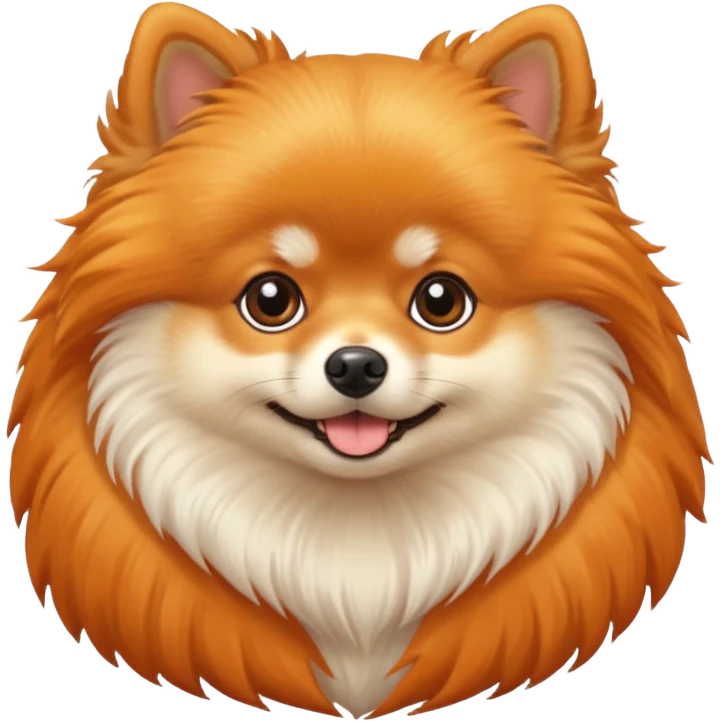  A pomerian dog. emoji
