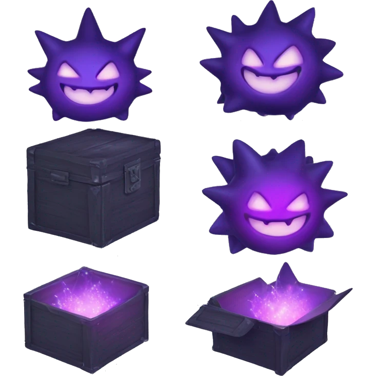 THE 🪄🪄🪄MAGIC BOX🗿 box of magic light gengar  emoji