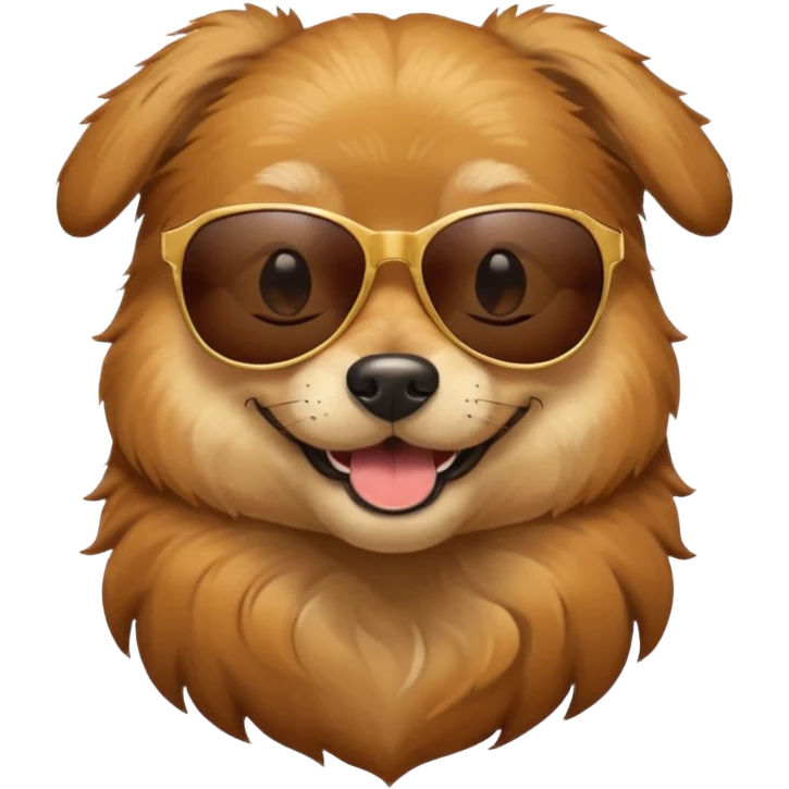 dog wearing sunglasses emoji