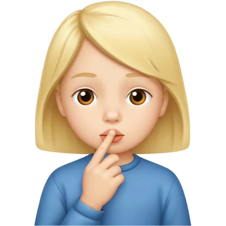 Niño shh emoji