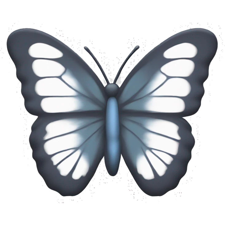 Butterfly thick outline only with a the colour #7534ff emoji