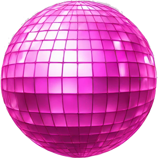 Pink disco ball emoji