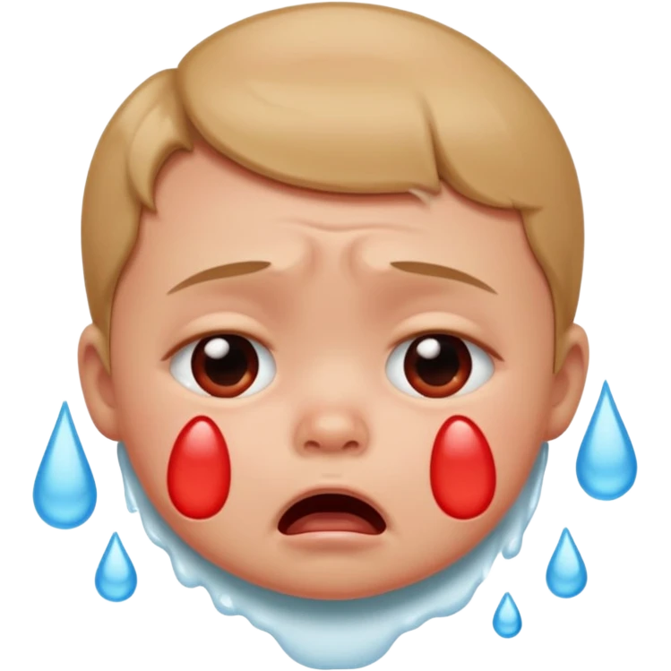 Baby crying emoji