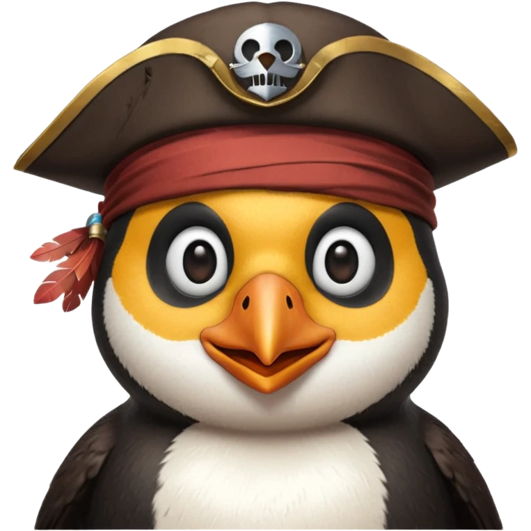 pirate crew member penguin emoji