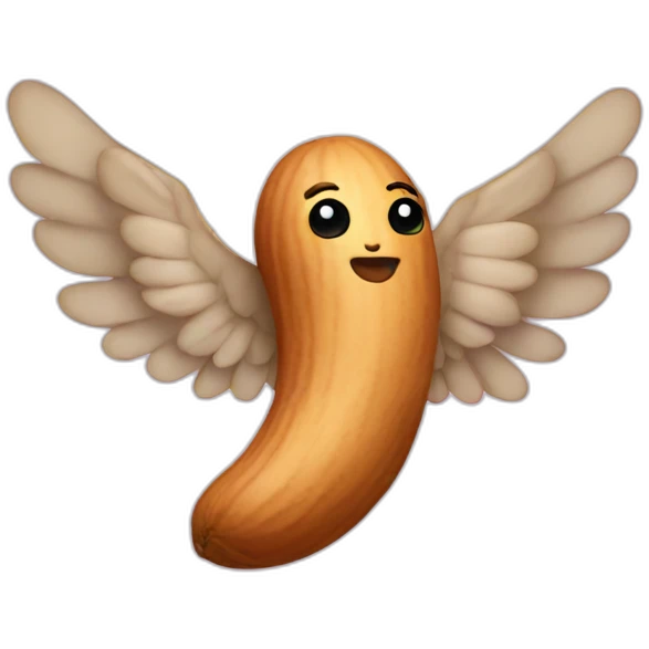 Peanut with wings emoji