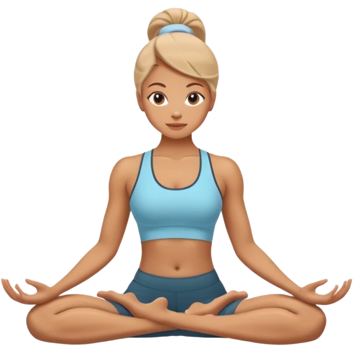 woman does yoga  emoji