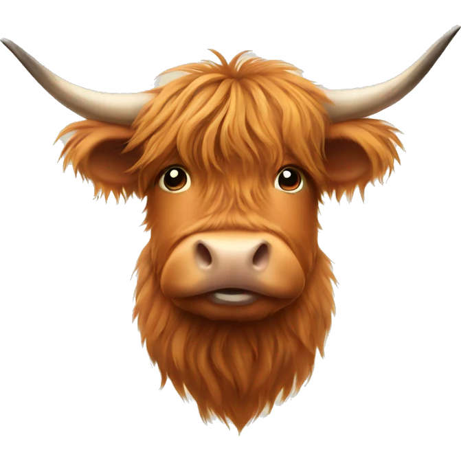Highland cow emoji