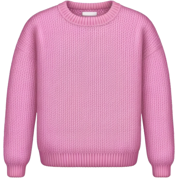 soft pink color sweater without face  emoji