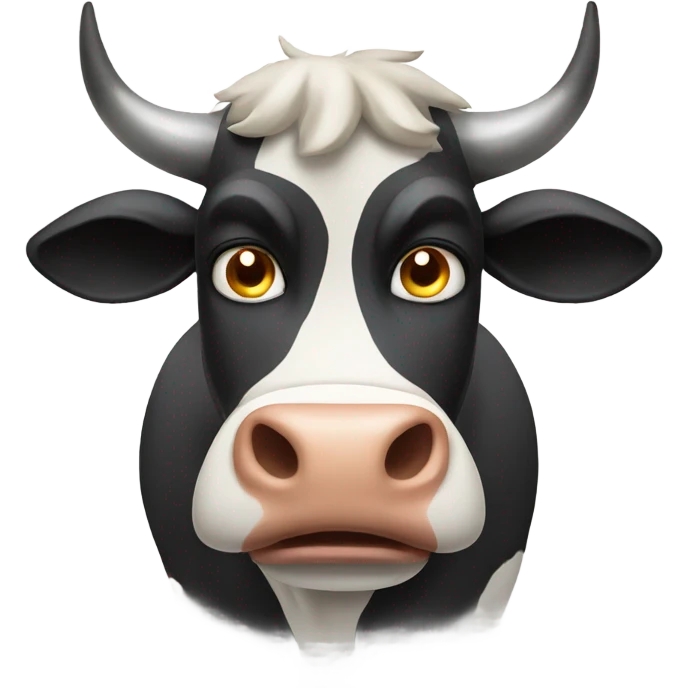 Angry cow emoji