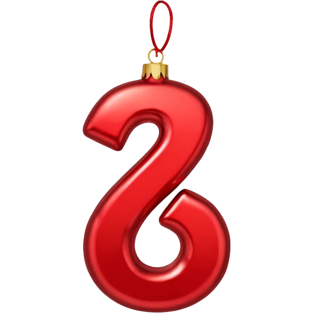 the number "1637" as a christmas ornament emoji