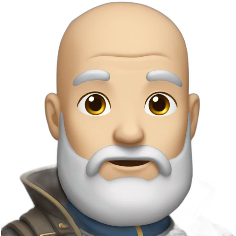 Bald gray bard emoji