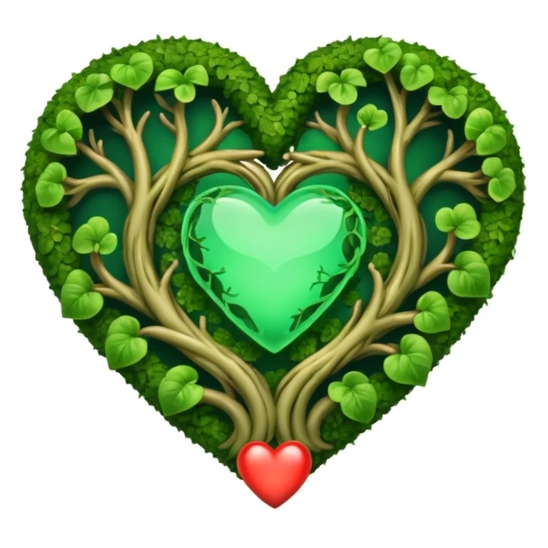 enchanted forest themed heart emoji