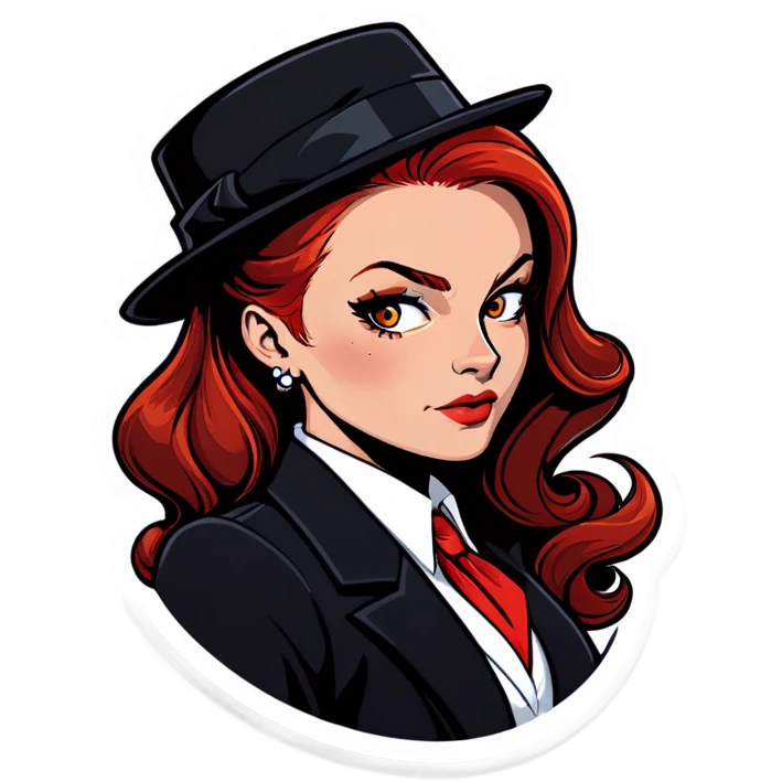 Mafia redhead emoji