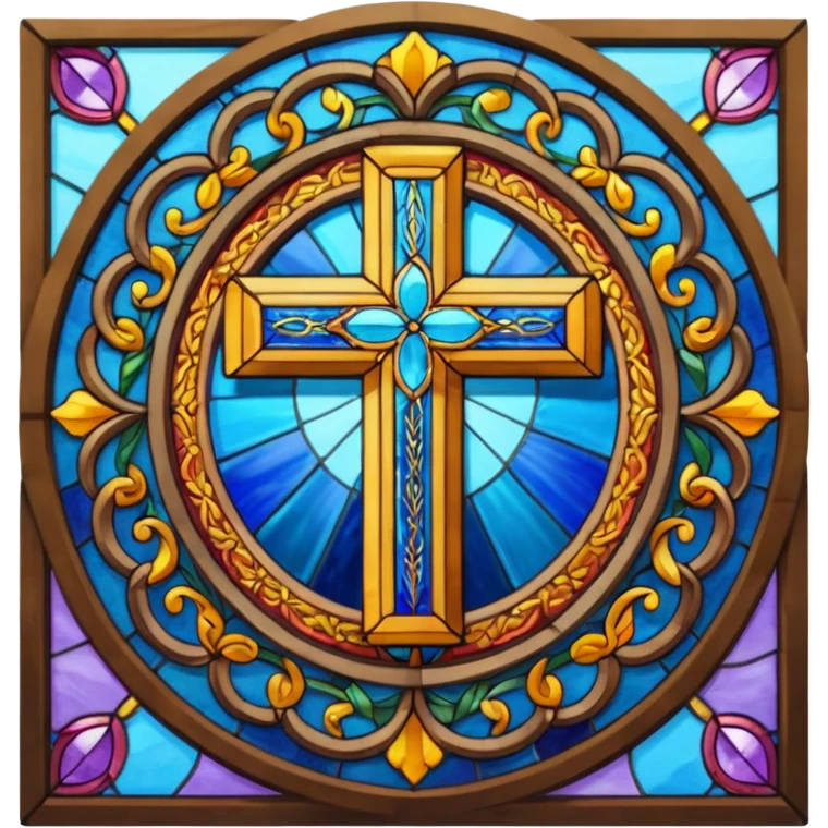 Stained glass bible emoji
