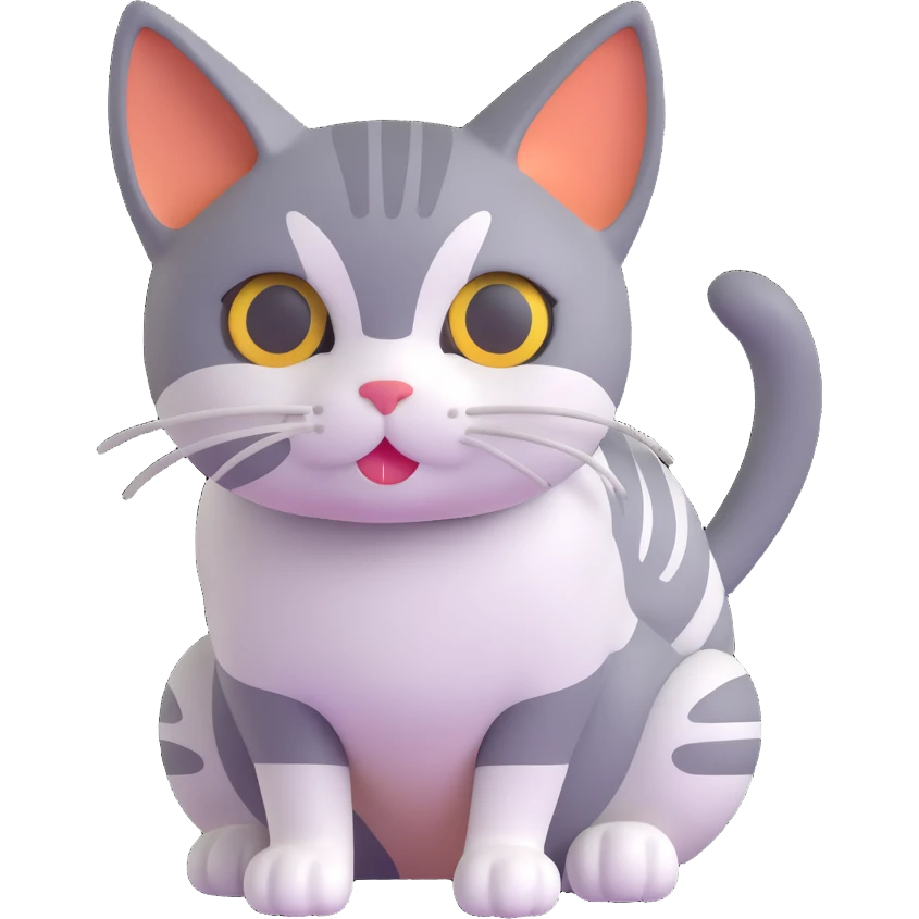 A cat whispering emoji
