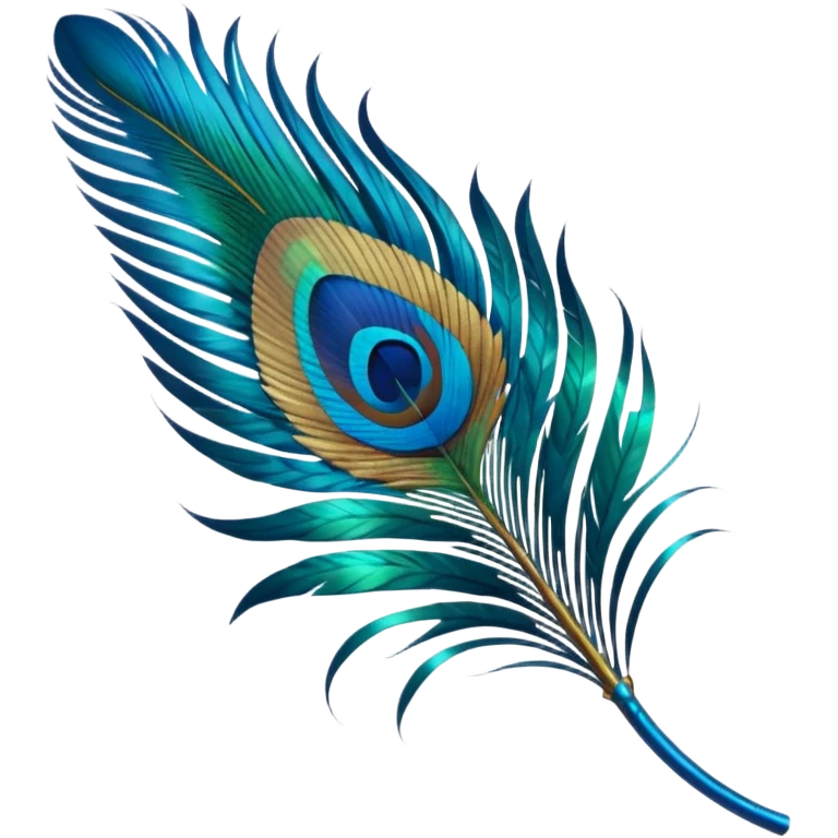 Create peacock featheremoji emoji