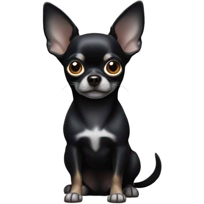 Small black chihuahua emoji