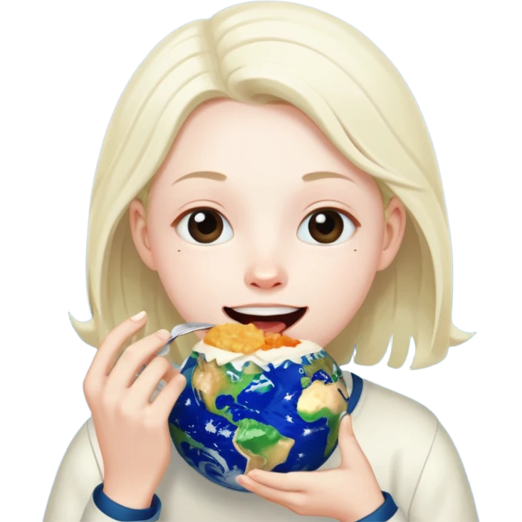 CaseOh the streamer eating the entire planet Earth, expressive and playful emoji
