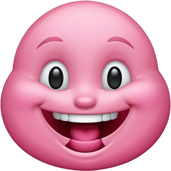 Pink laughing emojii emoji