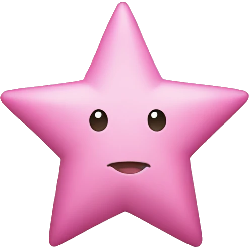 pink star emoji