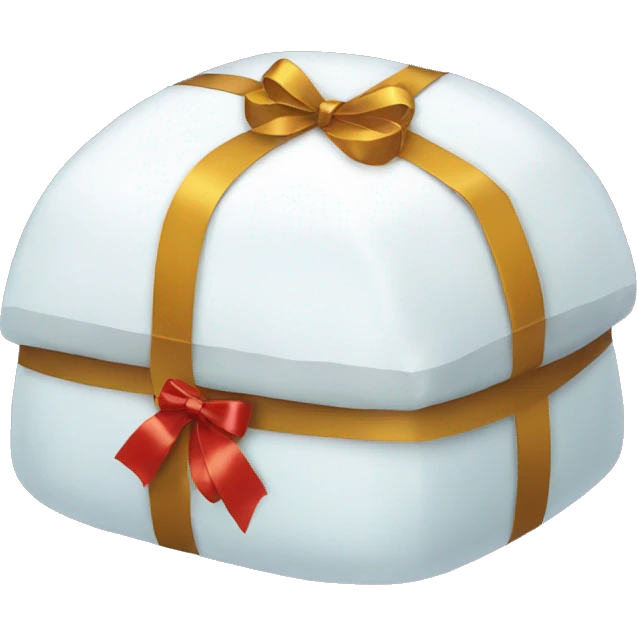 igloo wrapped in gift emoji