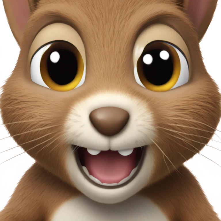 A selfie of a squirrel emoji