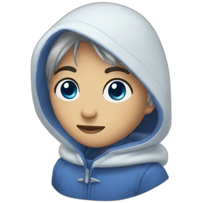 Emiji enamorado con ojos azules emoji