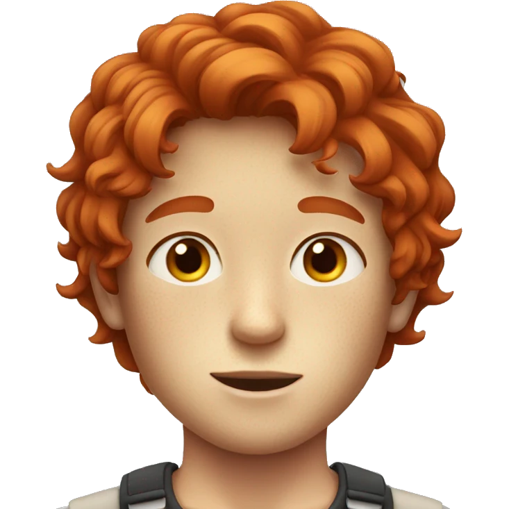 Boy with freckles and red hair emoji