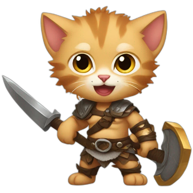 kitten barbarian emoji