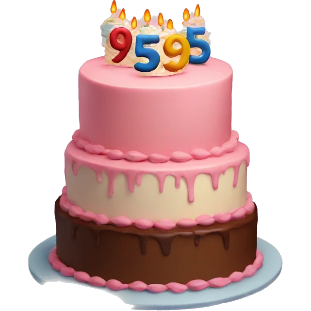 Cake for 95th Birthday  emoji