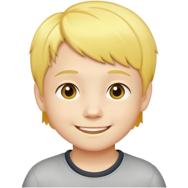 "- Nam
- 5 tuổi
- Da trắng
- Tóc ngắn, vàng
- Cười tươi
" emoji