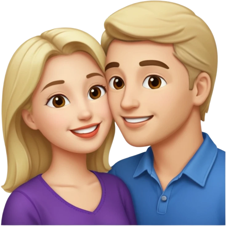 a kissing couple emoji
