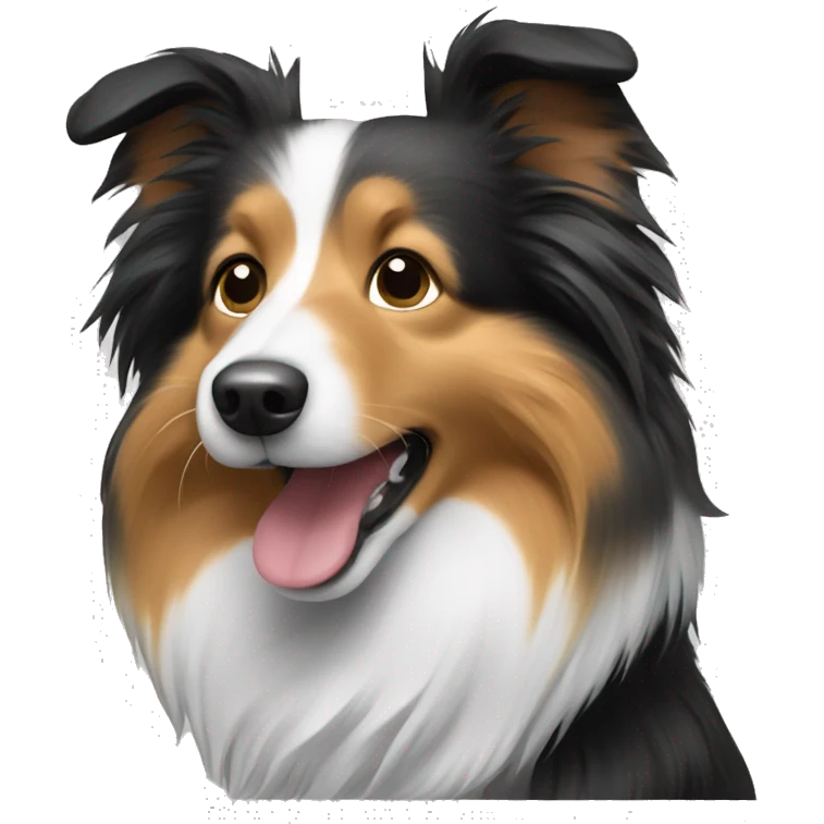 Mini sheltie dog emoji