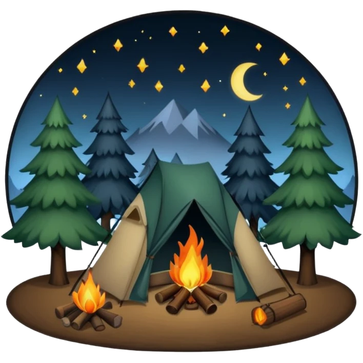 night camping emoji