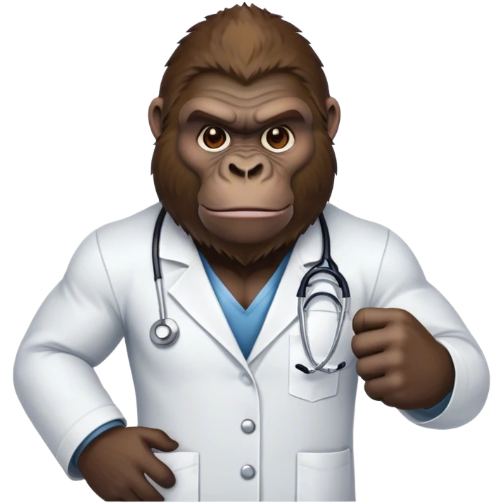 buff doctor gorilla emoji