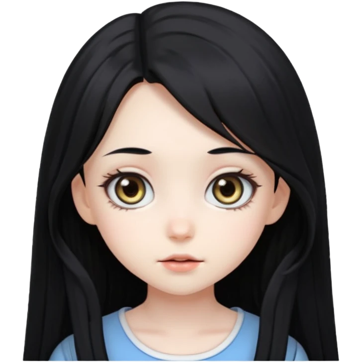 Cute anime girl emoji