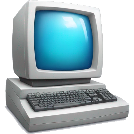 Computer with games emoji