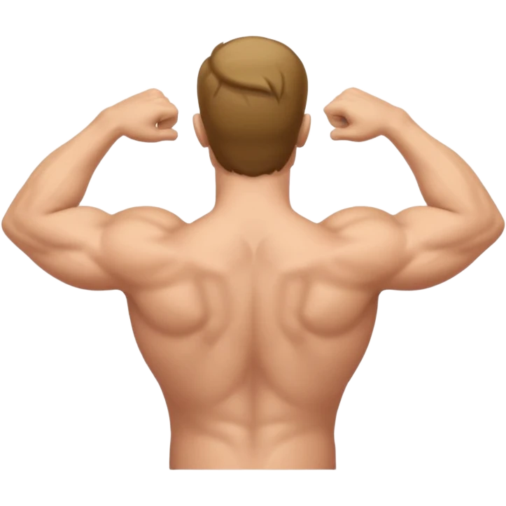 Man with back arched emoji