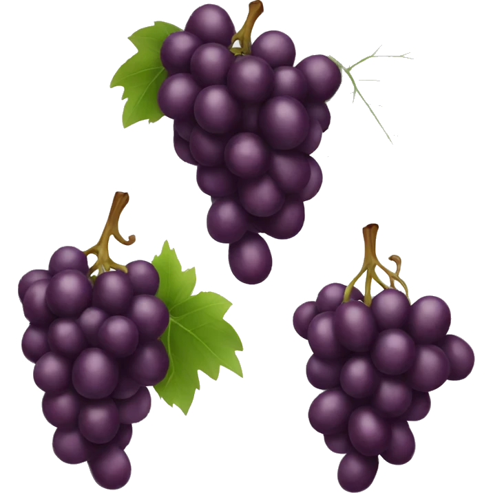 Dark red grapes emoji