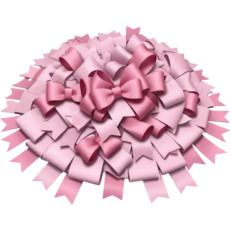 super pale pink bow confetti but the paper confetti are the pale pink bows emoji