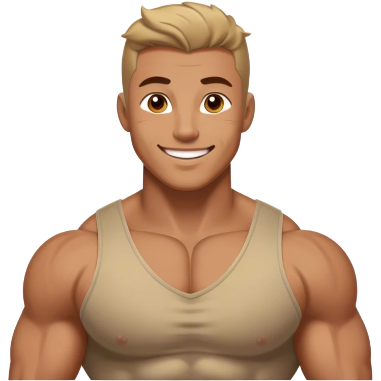 Cinematic Realistic Hercules Portrait, head tilted playfully and inquisitively, showcasing his formidable build softened by a warm, inviting smile. His eyes sparkle with a sense of mirth and determination, while his detailed attire and natural highlights capture the essence of a mighty hero with a friendly spirit. emoji