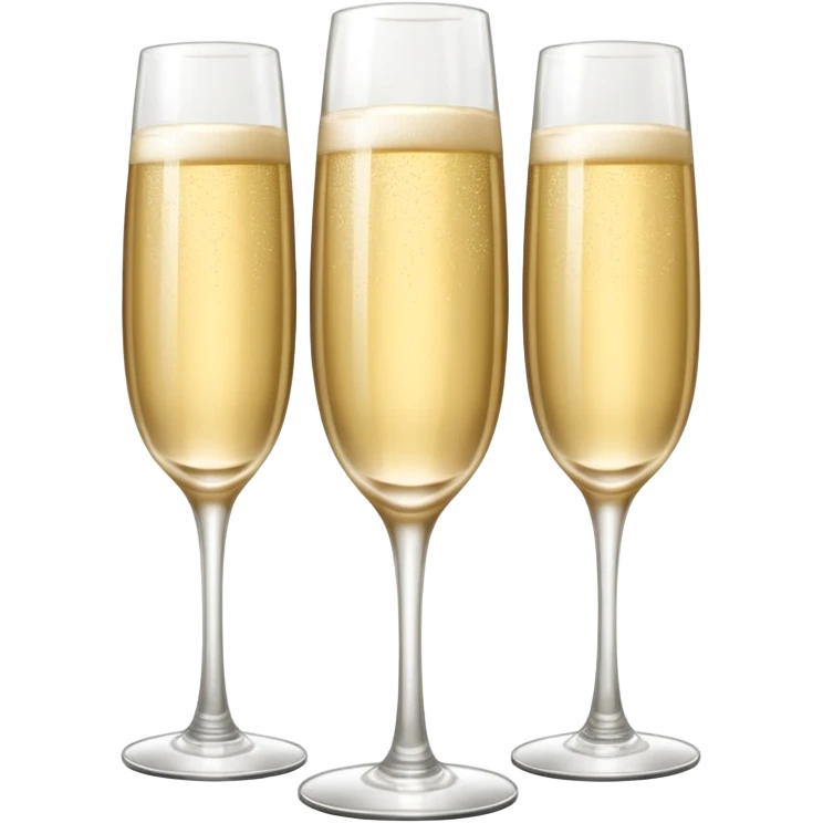 three tier tall tower made of coup champagne glasses emoji