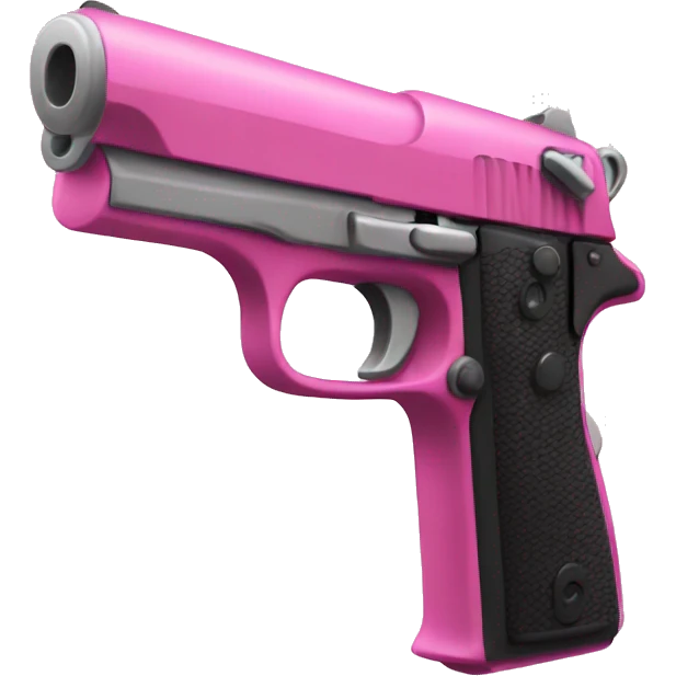 Pink pistol emoji