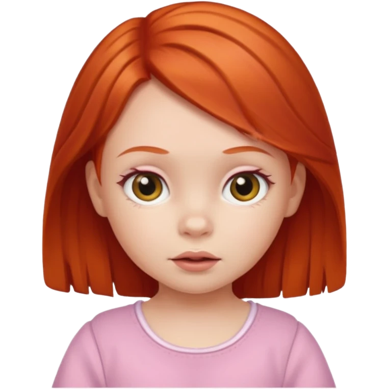 Red head baby girl emoji